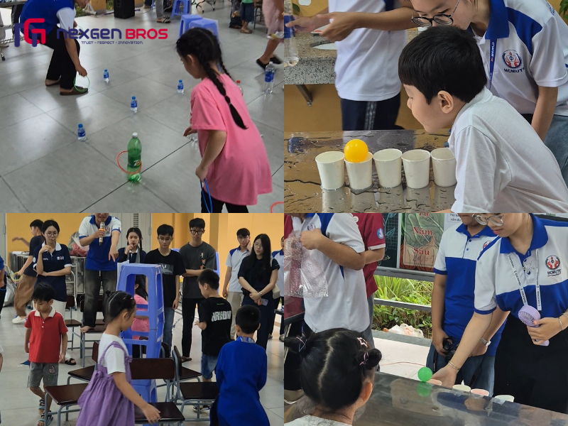 Các gian hàng trò chơi trong chương trình "Sắc màu đêm trăng"